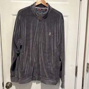 Robert Graham Velour Full Zip Track Suit Jacket